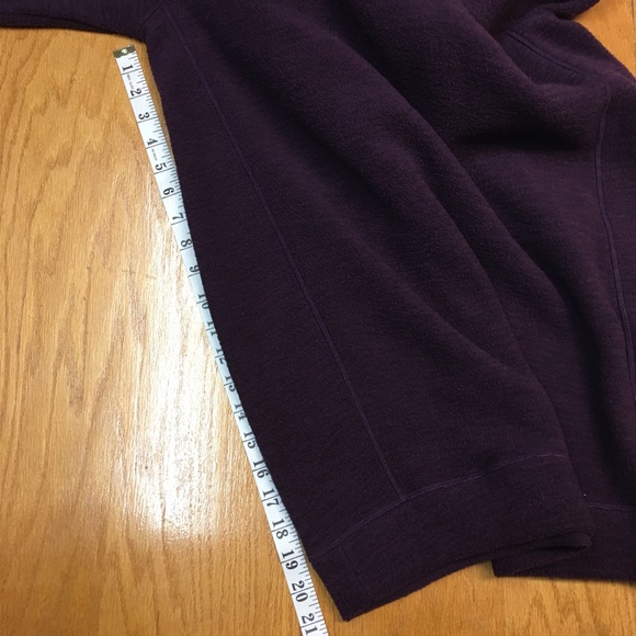 New Balance women’s Purple Cowl Neck Pull Over Sweater. Sz L - Picture 7 of 8